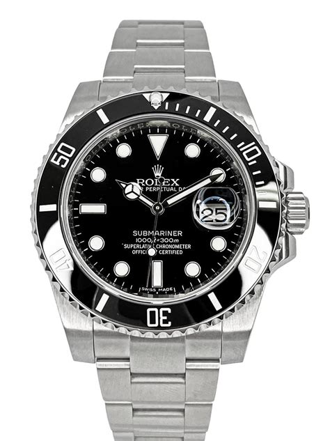 rolex submariner date black dial